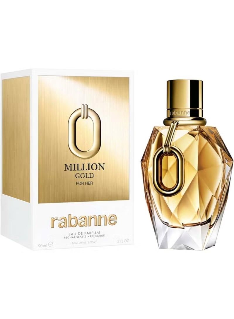 MILLION Paco Rabanne Million Gold Eau de Parfum for Women 90ml - Image 1